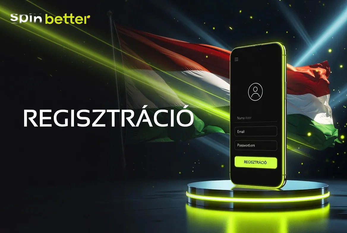 SpinBetter registration – számlanyitó űrlap a kaszinó oldalán