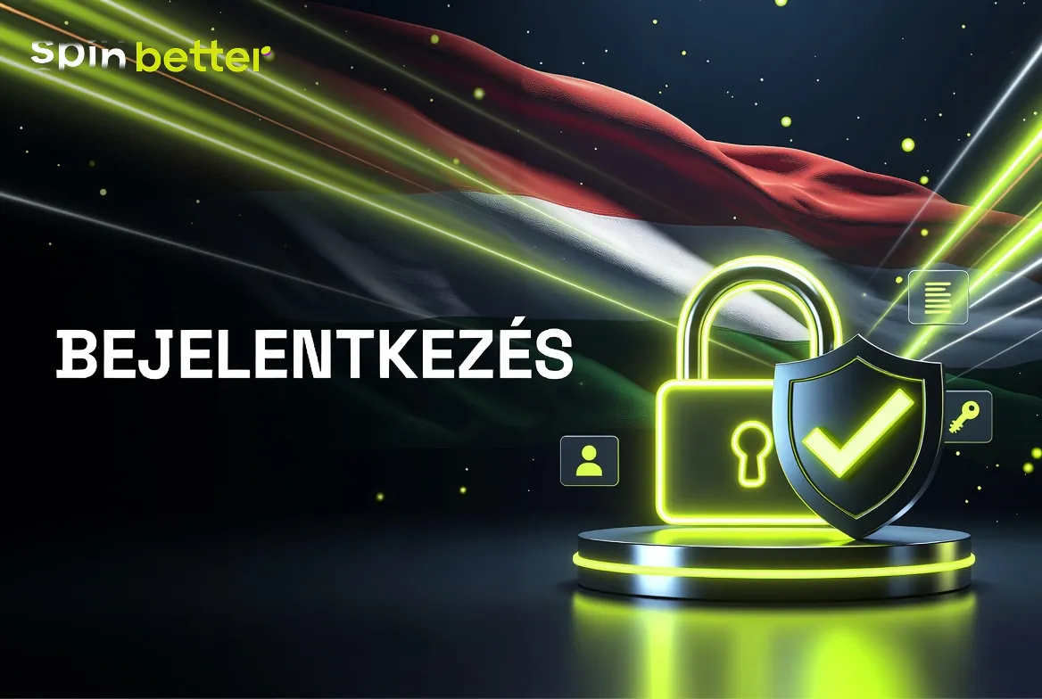 SpinBetter belépés – bejelentkezési űrlap a kaszinó felületén